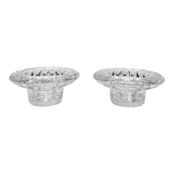A pair of Forever Crystal Candle
Holders Clear Round Faceted - Picture 2 of 11